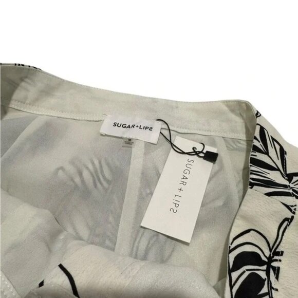 NWT Another Day In Paradise Tropical Print Trouser Pants in Medium Sz - Picture 6 of 9